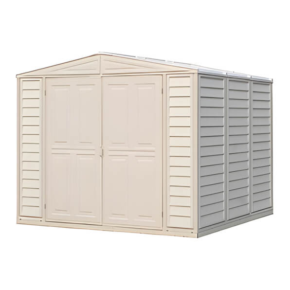 DuraMax DuraMate 8' x 8' Vinyl Storage Shed with Foundation-384-Garage Giant