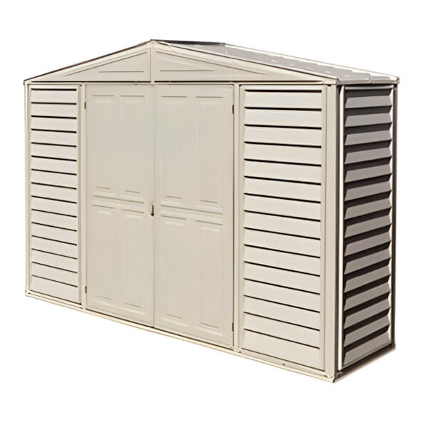DuraMax Woodbridge 10.5' x 2.75' Vinyl Storage Shed with Foundation-98001-Garage Giant