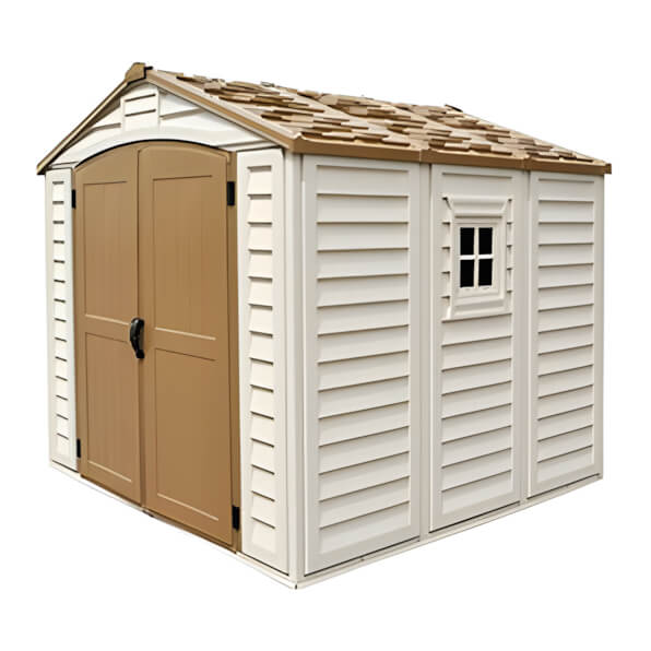 DuraMax DuraPlus 8' x 8' Vinyl Shed with Foundation-30114-Garage Giant