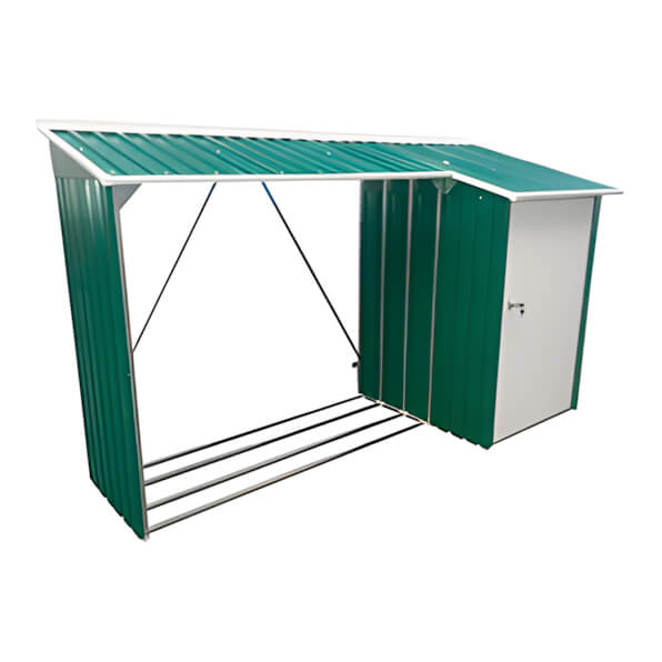 DuraMax 8' x 3' Woodstore Steel Storage Shed