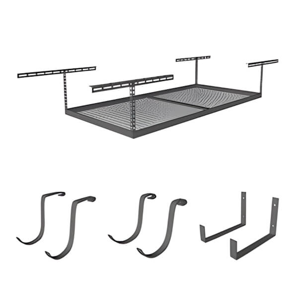 SafeRacks 4 x 8 Overhead Storage 12-21-Inch Drop Combo