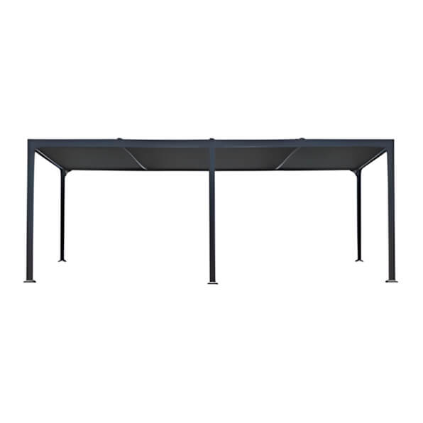 Paragon Outdoor 12 x 20 ft. Novara Louvered Pergola (Grey)-PRH4-1220GY-Garage Giant