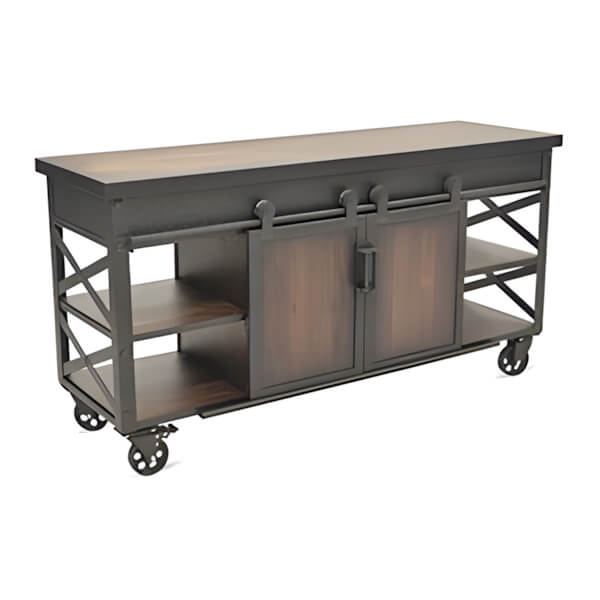 DuraMax Farmhouse Rolling Storage Cabinet - Thumbnail 2