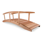 All Things Cedar 12-Foot Garden Bridge with Side Rails-FB144-R-Garage Giant