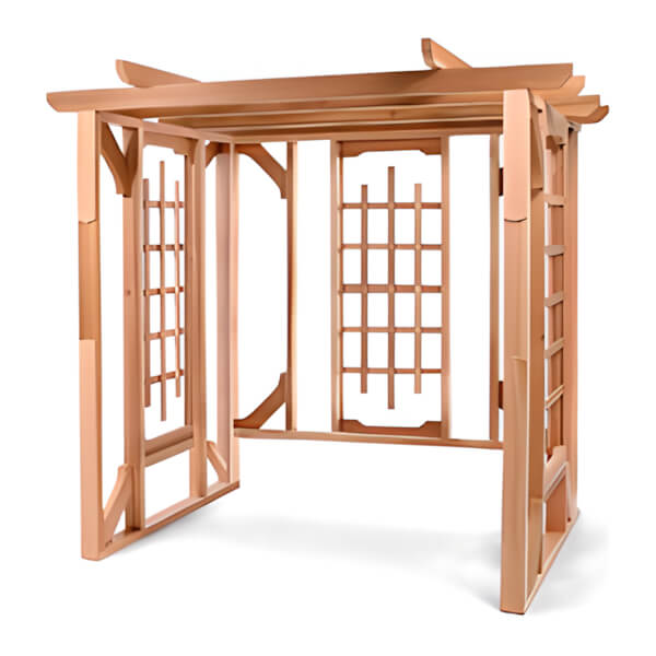 All Things Cedar Pergola Swing with Comfort Swing Springs