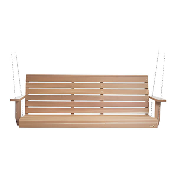All Things Cedar 6-Foot Porch Swing with Comfort Swing Springs - Thumbnail 3