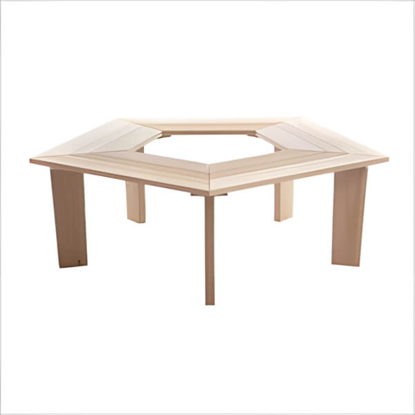 All Things Cedar 5-Sided Tree Bench-TB50-Garage Giant