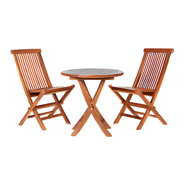 3-Piece Teak Bistro Table Set