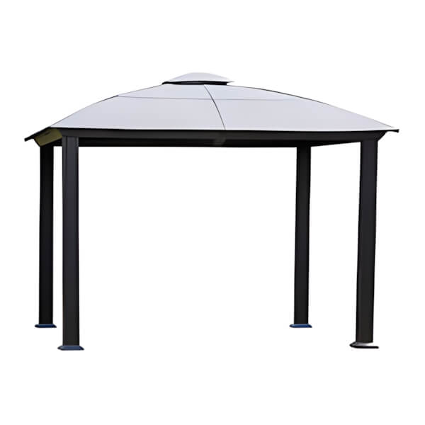Paragon Outdoor 11 x 14 ft. Cambridge Hard-Top Dome Gazebo-GZH4-1214BKD-Garage Giant