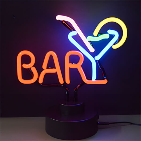 Neonetics Bar Martini Neon Sculpture-4BARMA-Garage Giant