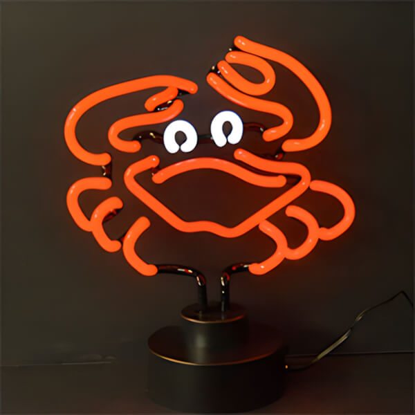 Neonetics Crab Neon Sculpture-4CRABX-Garage Giant