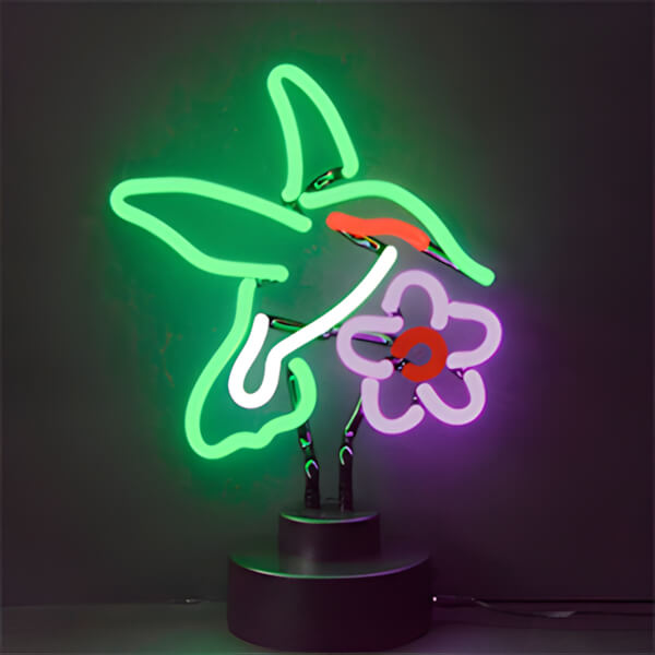 Neonetics Hummingbird Neon Sculpture-4HUMMX-Garage Giant
