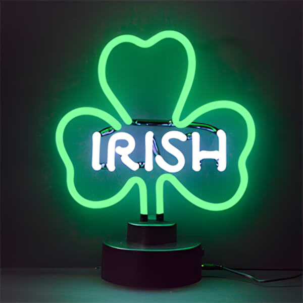 Neonetics Irish Shamrock Neon Sculpture-4IRISH-Garage Giant