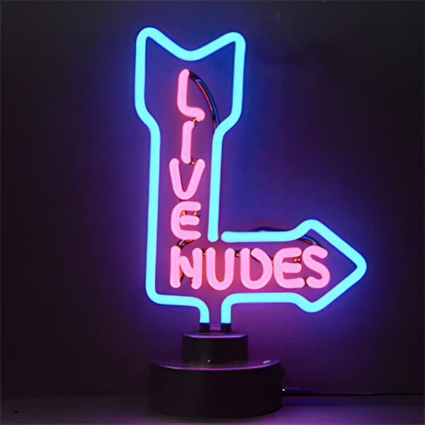 Neonetics Live Nude Neon Sculpture-4NUDEX-Garage Giant