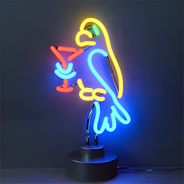 Neonetics Parrot Margarita Neon Sculpture-4PARMR-Garage Giant
