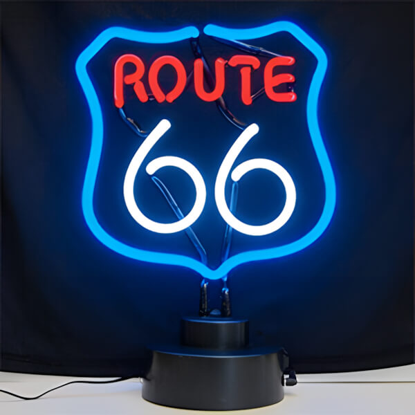 Neonetics Route 66 Neon Sculpture-4RT66X-Garage Giant