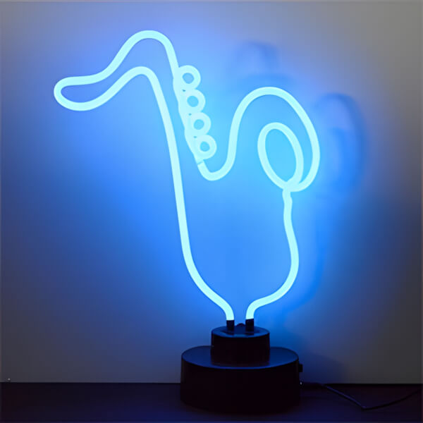Neonetics Saxophone Neon Sculpture-4SAXPH-Garage Giant