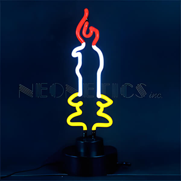 Neonetics Candle Neon Sculpture-4CANDL-Garage Giant