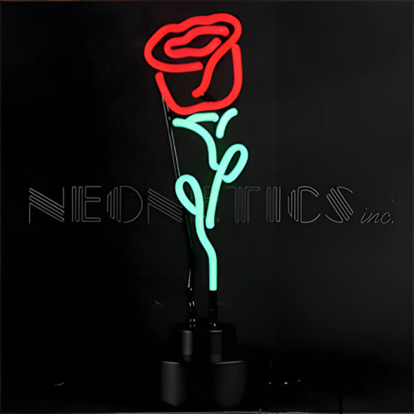 Neonetics Red Rose Neon Sculpture-4RROSE-Garage Giant