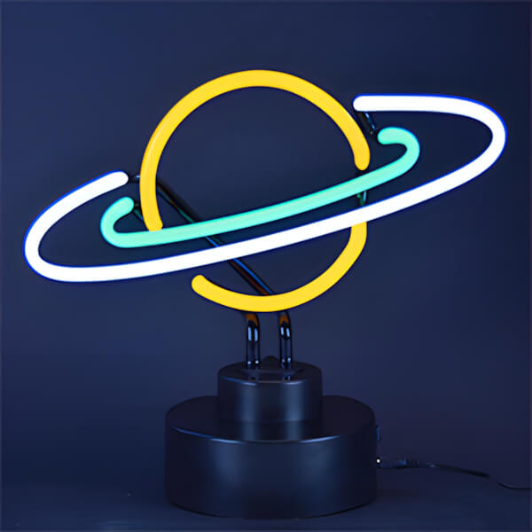 Neonetics Saturn Neon Sculpture-4SATRN-Garage Giant