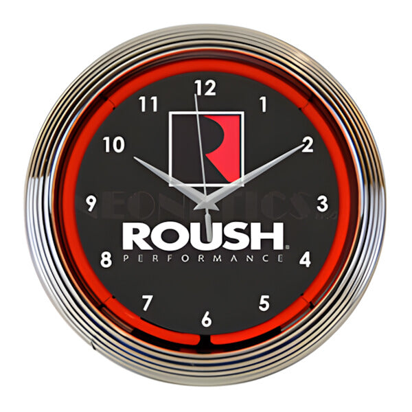 Neonetics 15-Inch Roush Performance Neon Clock-8RSHPF-Garage Giant