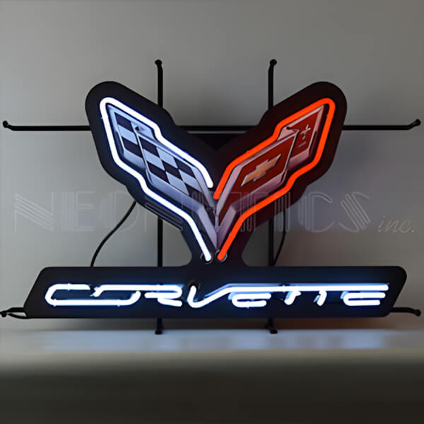 Neonetics Corvette C7 Stingray 30-Inch Neon Sign-5C7COR-Garage Giant