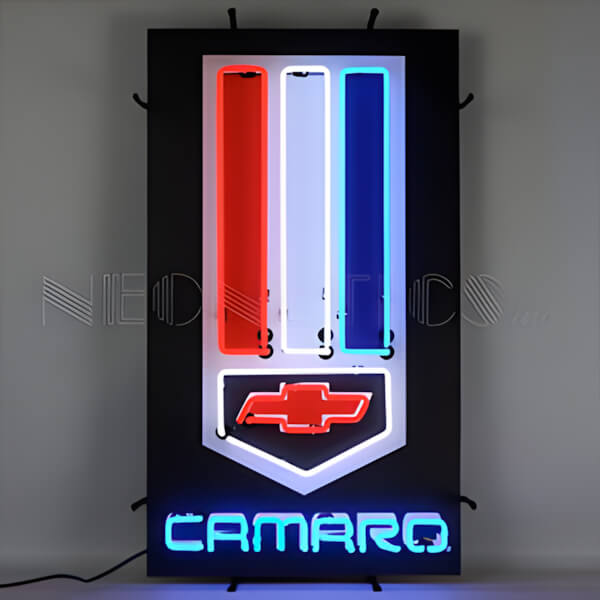 Neonetics Chevy Camaro 19-Inch Neon Sign-5CAMBK-Garage Giant