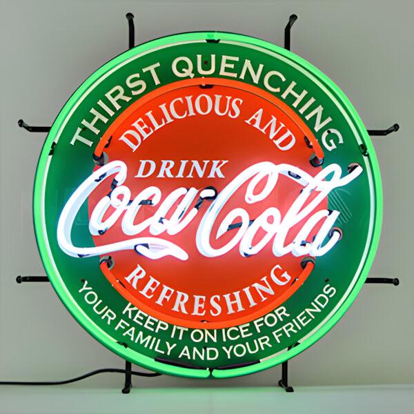 Neonetics Coca-Cola Evergreen 24-Inch Neon Sign-5CCGRN-Garage Giant