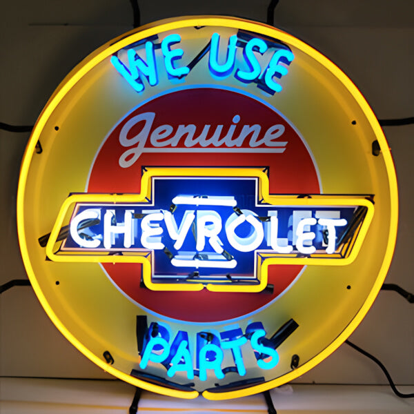 Neonetics Chevy Parts 24-Inch Neon Sign | Garage Giant - Garage Giant
