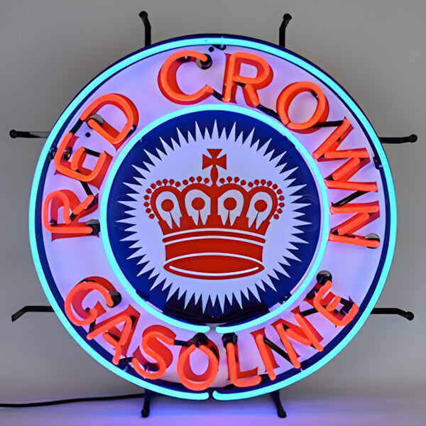 Neonetics Red Crown Gasoline 24-Inch Neon Sign-5CROWN-Garage Giant