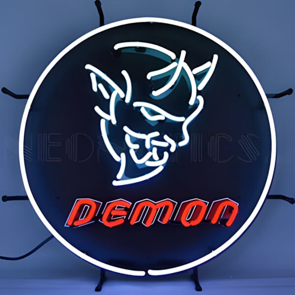 Neonetics Dodge Demon 24-Inch Neon Sign-5DEMON-Garage Giant