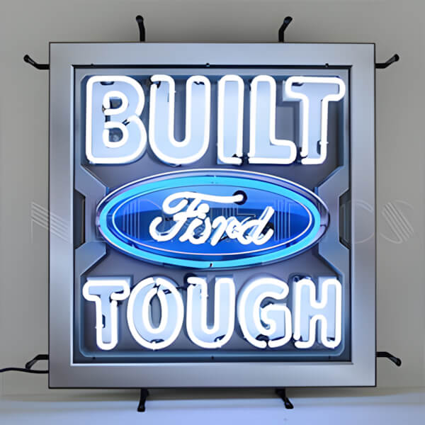 Neonetics Built Ford Tough 24-Inch Neon Sign-5FRBFT-Garage Giant