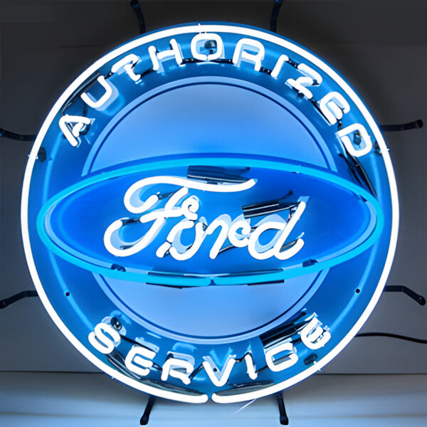 Neonetics Ford Authorized Service 24-Inch Neon Sign-5FRDBK-Garage Giant