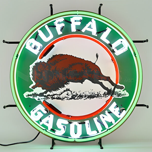 Neonetics Buffalo Gasoline 24-Inch Neon Sign-5GSBUF-Garage Giant