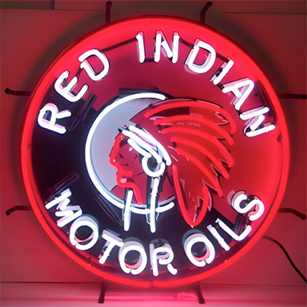 Neonetics Indian Motor Oils 24-Inch Neon Sign-5GSIND-Garage Giant