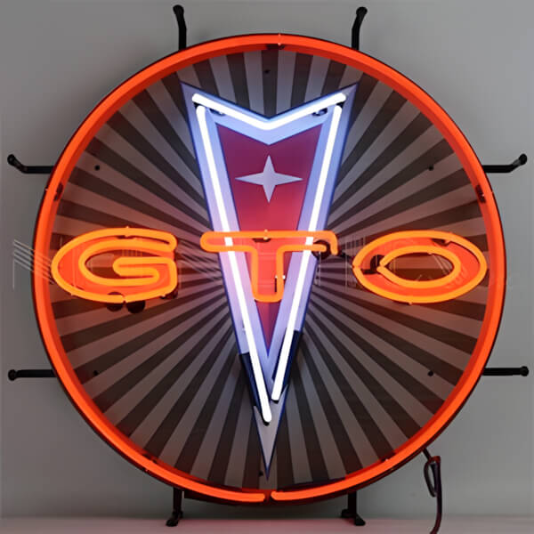 Neonetics Pontiac GTO 24-Inch Neon Sign-5GTOBK-Garage Giant