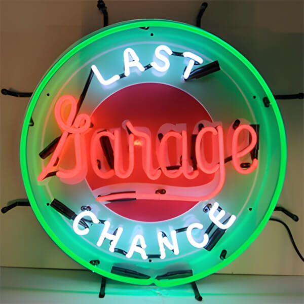Neonetics Last Chance Garage 24-Inch Neon Sign-5LASTX-Garage Giant