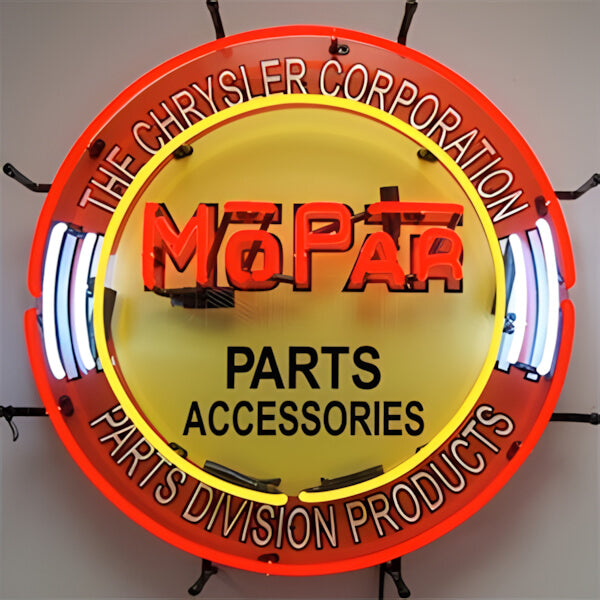 Neonetics Mopar Parts Accessories 24-Inch Neon Sign-5MPRCR-Garage Giant