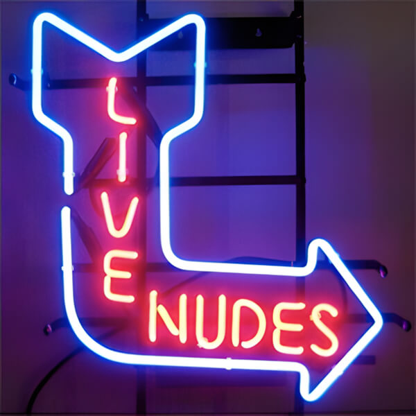 Neonetics Live Nudes 22-Inch Neon Sign-5NUDE-Garage Giant