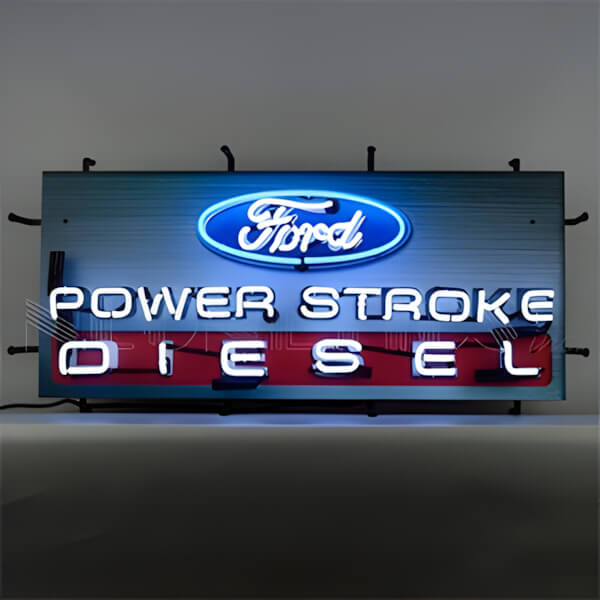 Neonetics Ford Power Stroke Diesel 32-Inch Neon Sign-5POWER-Garage Giant