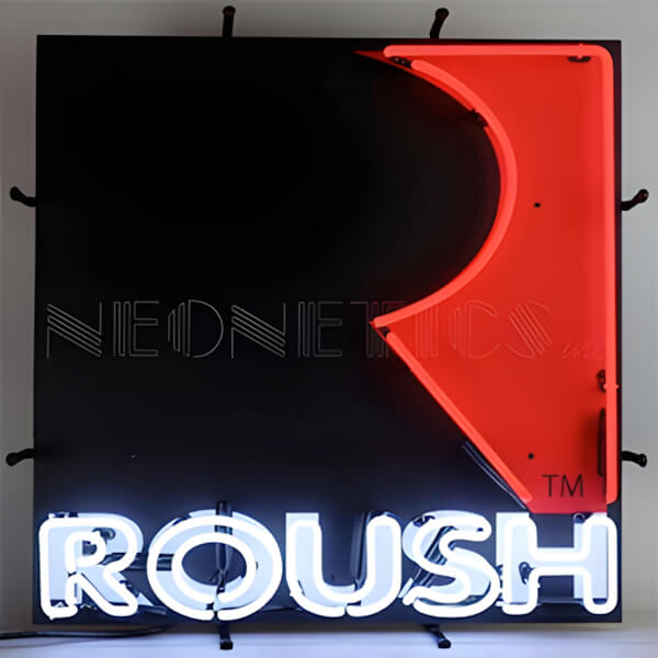 Neonetics Roush Square R 24-Inch Neon Sign-5RSHSR-Garage Giant