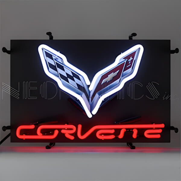 Neonetics Corvette C7 17-Inch Neon Sign-5SMC7J-Garage Giant