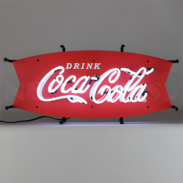 Neonetics Coca-Cola Fishtail 24-Inch Neon Sign-5SMLCC-Garage Giant