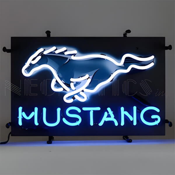 Neonetics Ford Mustang 17-Inch Neon Sign-5SMLMJ-Garage Giant