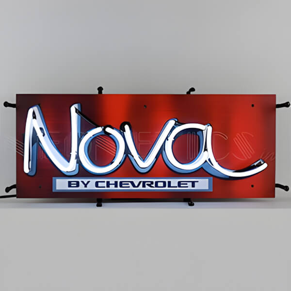 Neonetics Nova by Chevrolet 25-Inch Neon Sign-5SMLNV-Garage Giant