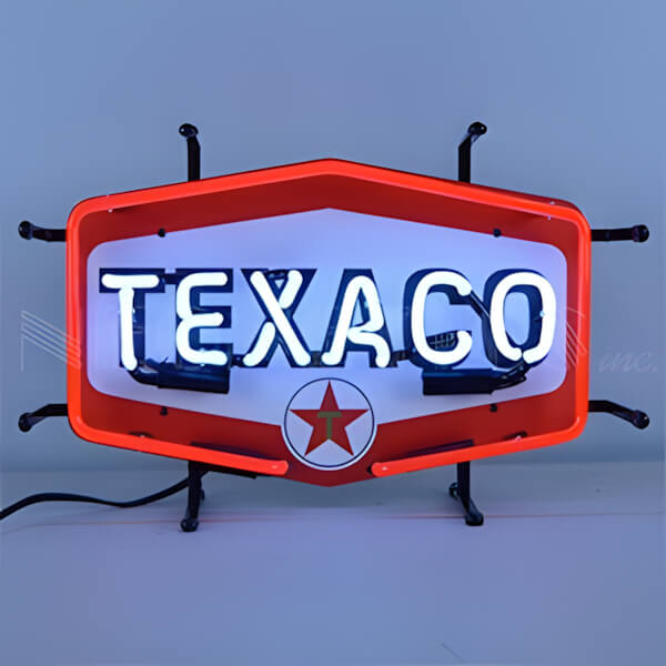 Neonetics Texaco Hexagon 17-Inch Neon Sign-5SMLTX-Garage Giant