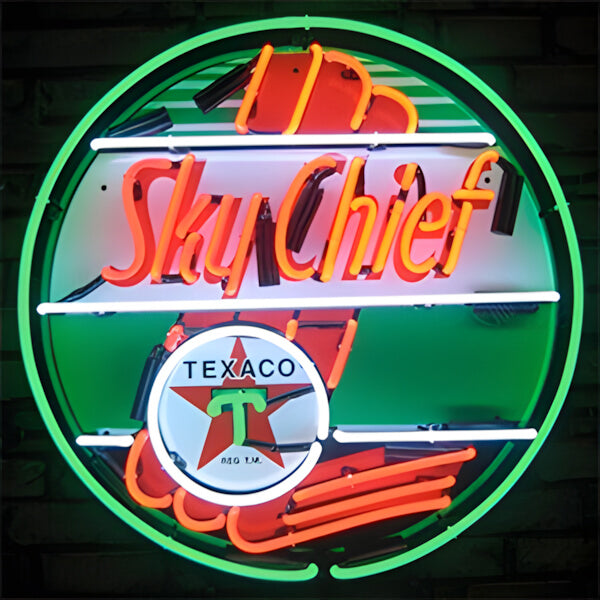 Neonetics Texaco Sky Chief 24-Inch Neon Sign-5TXSKY-Garage Giant