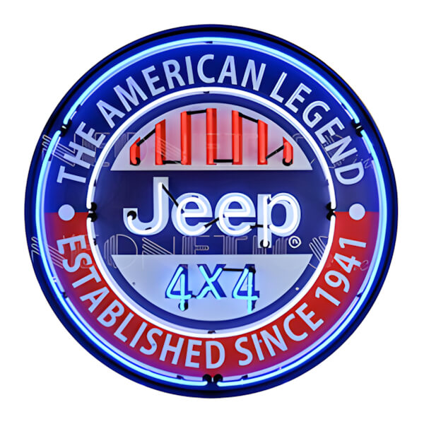 Neonetics Jeep 4X4 The American Legend 36-Inch Neon Sign-9JEEPA-Garage Giant