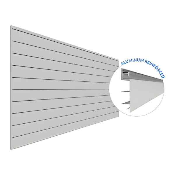 Proslat 8 ft. x 4 ft. PROCORE PVC Slatwall (Grey)-88779-Old-Garage Giant