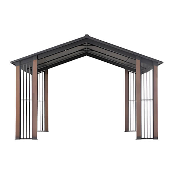Sunjoy Group 11 x 13 SummerCove Gable Roof Hardtop Pavilion Gazebo with Ceiling Hook - Thumbnail 2